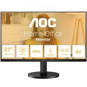 Monitor Profesional AOC U27B3AF 27"/ 4K/ Multimedia/ Regulable en altura/ Negro 4038986181501 U27B3AF AOC-M U27B3AF