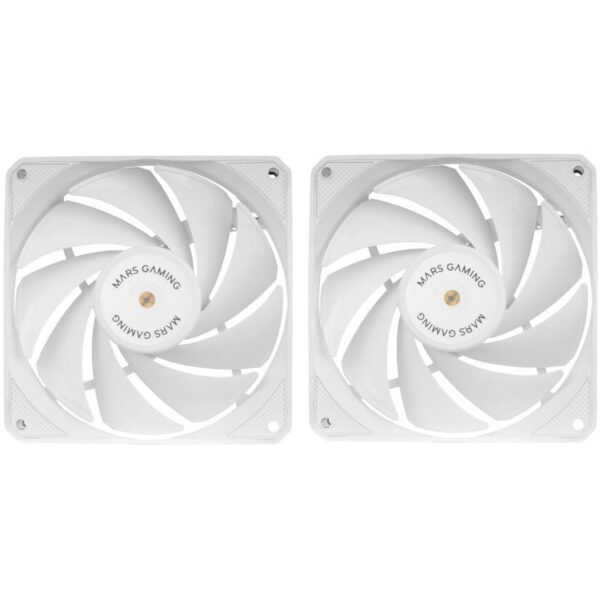 Pack 2 Ventiladores Mars Gaming MF-NCLX2/ 12cm 8435693106579 MFNCLX2W TAC-REF MF-NCLX2 WH