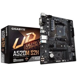 Placa Base Gigabyte A520M S2H Socket AM4/ Micro ATX 4719331809720 9MA52MS2H-00-13 GIG-PB A520M S2H