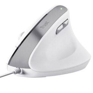 Ratón Ergonómico Trust Bayo II/ Hasta 2400 DPI/ Blanco 8713439253979 25397 TRU-MOU BAYO II WIRED WH