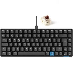 Teclado Gaming Mecánico Inalámbrico Hiditec GM1K/ Hot-Swap switch Gateron Brown 8436545693469 GKE010006 HID-TEC GM1K BK SW BW