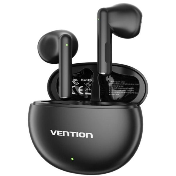 Auriculares Bluetooth Vention ELF 06 NBKB0 con estuche de carga/ Autonomía 6h/ Negros 6922794781252 NBKB0 VEN-AUR ELF 06 NBKB0