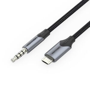 Cable Audio Vention BDGBH/ MicroUSB Macho - Jack 3.5 Macho/ 2m/ Negro 6922794749191 BDGBH VEN-CAB BDGBH