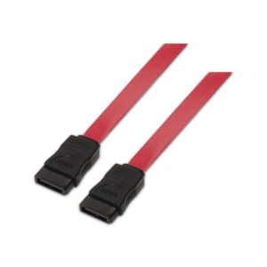 Cable SATA Aisens A130-0153/ SATA Hembra - SATA Hembra/ Hasta 0.1W/ 768Mbps/ 50cm/ Rojo 8436574701524 A130-0153 AIS-CAB A130-0153