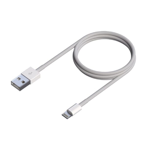 Cable USB 2.0 Lightning Aisens A102-0542/ USB Macho - Lightning Macho/ Hasta 2.5W/ 60Mbps/ 50cm/ Blanco 8436574706383 A102-0542 AIS-CAB A102-0542