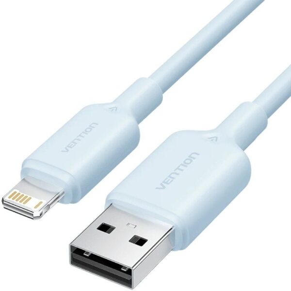 Cable USB 2.0 Lightning Vention LAMSF/ USB Macho - Lightning Macho/ 480Mbps/ 1m/ Azul 6922794783683 LAMSF VEN-CAB LAMSF