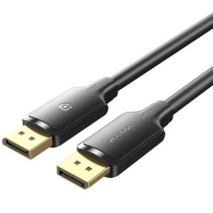 Cable Vention HAKBF/ DisplayPort Macho - DisplayPort 4K Macho/ 1m/ Negro 6922794775763 HAKBF VEN-CAB HAKBF