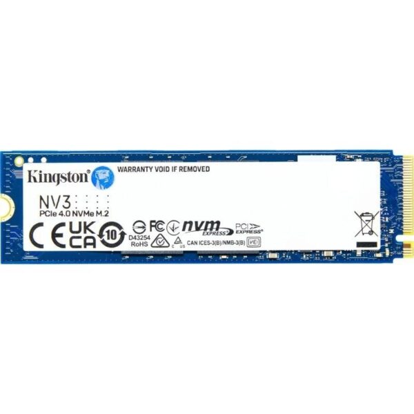 Disco SSD Kingston NV3 500GB/ M.2 2280 PCIe NVMe 740617344806 SNV3S/500G KIN-SSD M2 NV3 500GB