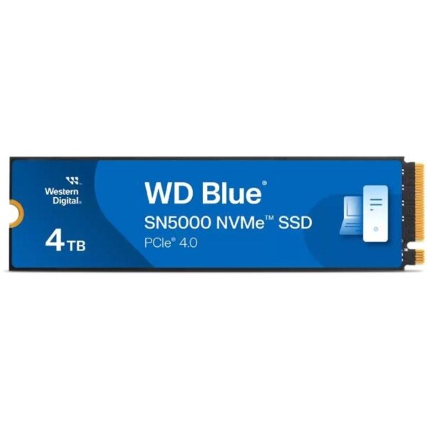 Disco SSD Western Digital WD Blue SN5000 4TB/ M.2 2280 PCIe 718037898384 WDS400T4B0E KIN-SSD M2 BL SN5000 4TB