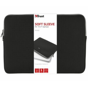 Funda Trust Primo Soft Sleeve para Portátiles hasta 13.3"/ Negra 8713439212518 21251 TRU-FUNDA 21251