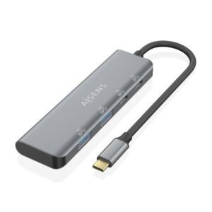 Hub USB Tipo-C Aisens A109-0763/ 2xUSB/ 2xUSB Tipo-C/ Gris 8436574709834 A109-0763 AIS-HUB A109-0763