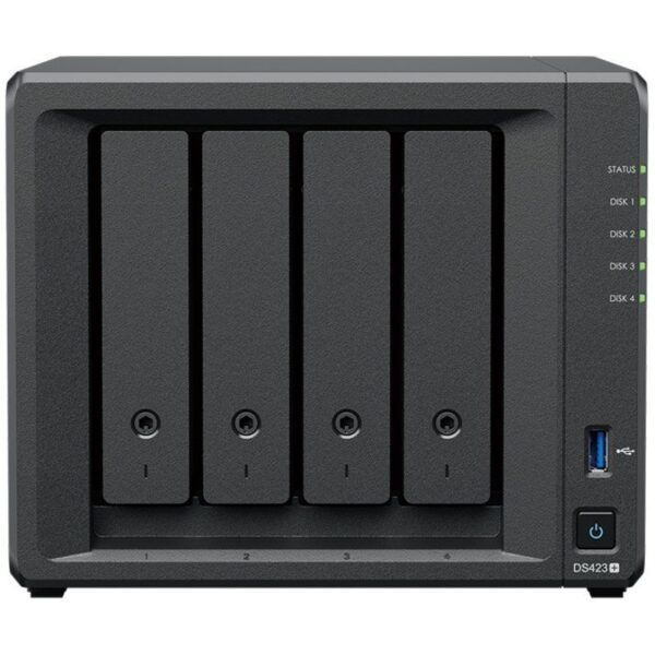 NAS Synology Diskstation DS423+/ 4 Bahías 3.5"- 2.5"/ 2GB DDR4/ Formato Torre 4711174725007 DS423+ SYN-NAS DS423+