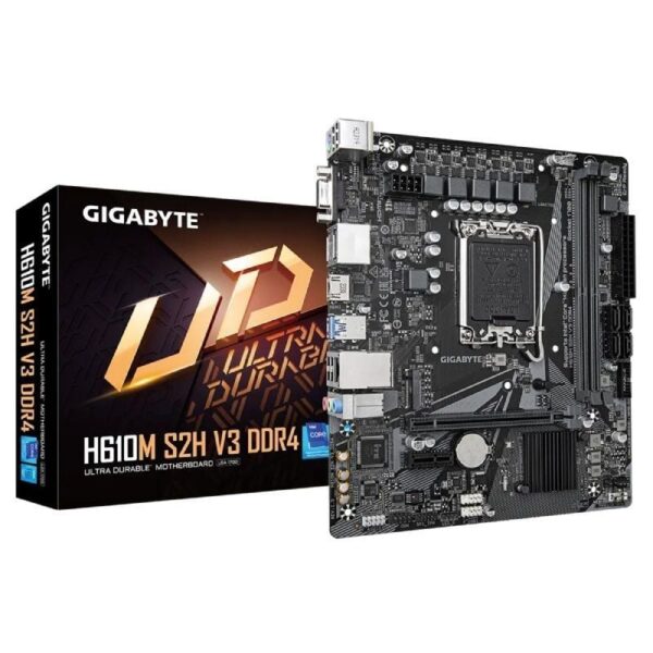 Placa Base Gigabyte H610M S2H V3 DDR4 Socket 1700/ Micro ATX 4719331859732 9MH61M2H3-00-10 GIG-PB H610M S2H V3 DDR4