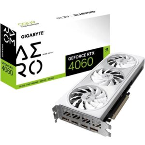 Tarjeta Gráfica Gigabyte GeForce RTX 4060 Aero OC 8G/ 8GB GDDR6 4719331313661 9VN4060AO-00-10 GIG-GF RTX4060 AER OC 8G