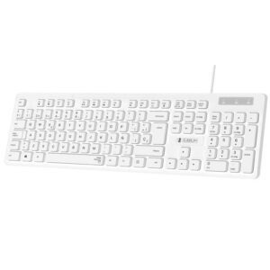 Teclado Subblim Business Slim Silencioso/ Blanco 8436586742546 SUBKBC-0SSK51 SUB-TEC BUS SLIM WH