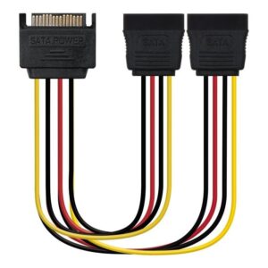 Adaptador Alimentación Nanocable 10.19.0103/ SATA Macho - 2x SATA Hembra/ 20cm 8433281008076 10.19.0103 NAN-ADP 10-19-0103