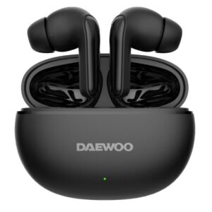 Auriculares Bluetooth Daewoo DW2004 con estuche de carga/ Autonomía 5h/ Negros 8436533798176 DW2004 DAE-AUR DW2004