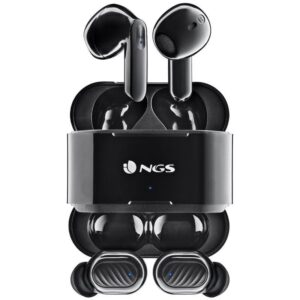 Auriculares Bluetooth NGS Ártica Duo con estuche de carga/ Autonomía 5h/ Negros 8435430621211 ARTICADUOBLACK NGS-AUR ARTICADUOBLACK