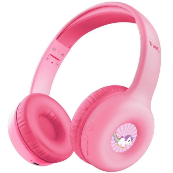 Auriculares Infantiles Inalámbricos Trust Nouna Kids/ con Micrófono/ Rosas 8713439252743 25274 TRU-AUR NOUNA WIR KIDS PK