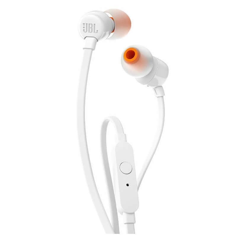 Auriculares Intrauditivos JBL Tune 110/ con Micrófono/ Jack 3.5/ Blancos 6925281918933 JBLT110WHT JBL-AUR T110WHT