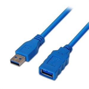 Cable Alargador USB 3.0 Aisens A105-0045/ USB Macho - USB Hembra/ Hasta 9W/ 625Mbps/ 1m / Azul 8436574700442 A105-0045 AIS-CAB A105-0045