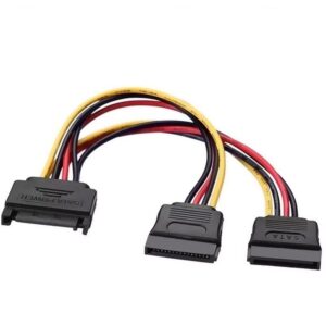 Cable Alimentación Aisens A131-0353/ SATA Macho - 2x SATA Hembra/ Hasta 54W/ 20cm/ Negro 8436574703764 A131-0353 AIS-CAB A131-0353