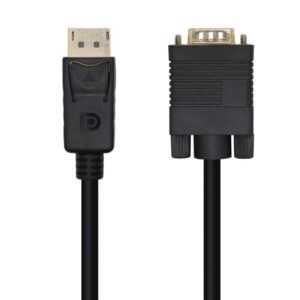 Cable Conversor Aisens A125-0462/ DisplayPort Macho - VGA Macho/ Hasta 5W/ 2300Mbps/ 3m/ Negro 8436574705157 A125-0462 AIS-CAB A125-0462