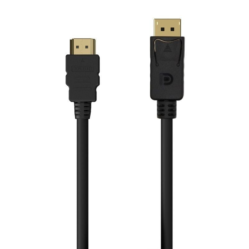 Cable Conversor Aisens A125-0551/ DisplayPort Macho - HDMI Macho/ Hasta 5W/ 2300Mbps/ 1.5m/ Negro 8436574706567 A125-0551 AIS-CAB A125-0551