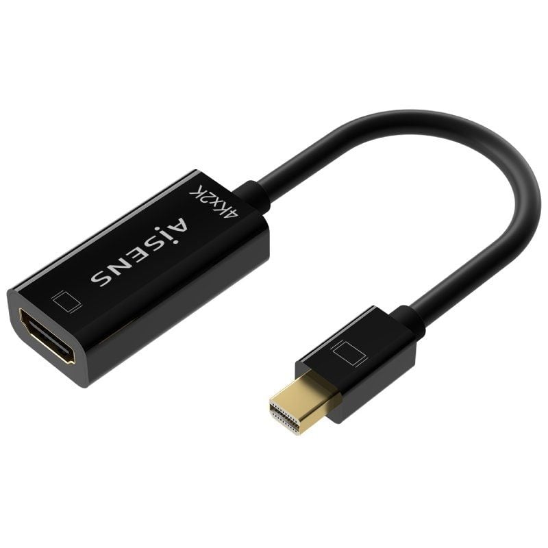 Cable Conversor Aisens A125-0643/ Mini DisplayPort Macho - HDMI Hembra/ Hasta 5W/ 2300Mbps/ 15cm/ Negro 8436574707380 A125-0643 AIS-CAB A125-0643