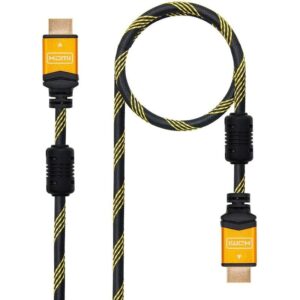 Cable HDMI 2.0 4K Nanocable 10.15.1602/ HDMI Macho - HDMI Macho/ 1.5m/ Negro/ Naranja 8433281008465 10.15.3701-L150 NAN-CAB 10 15 3701-L150