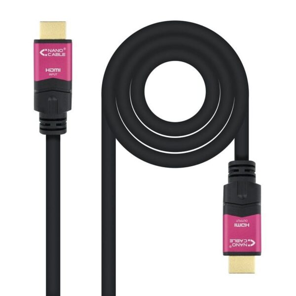 Cable HDMI 2.0 4K Nanocable 10.15.3715/ HDMI Macho - HDMI Macho/ 15m/ Negro 8433281009752 10.15.3715 NAN-CAB 10 15 3715