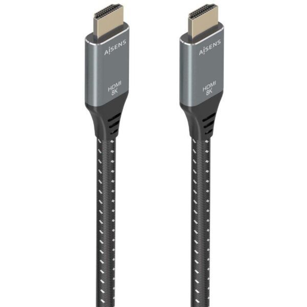 Cable HDMI 2.1 8K Aisens A150-0877/ HDMI Macho - HDMI Macho/ 7m/ Gris y Negro 8435739901625 A150-0877 AIS-CAB A150-0877