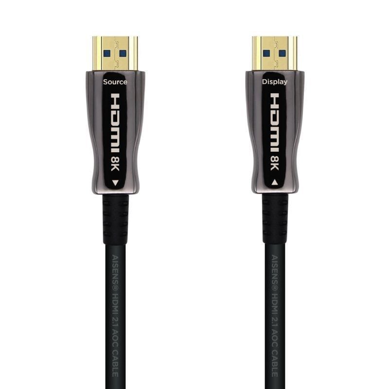 Cable HDMI 2.1 AOC 8K Aisens A153-0515/ HDMI Macho - HDMI Macho/ 10m/ Negro 8436574705836 A153-0515 AIS-CAB HDMI A153-0515