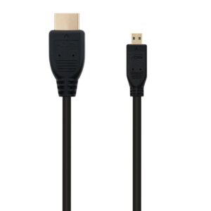 Cable Micro HDMI Nanocable 10.15.3501/ HDMI Macho - Micro HDMI Macho/ 0.8m/ Negro 8433281006522 10.15.3501 NAN-CAB 10.15.3501