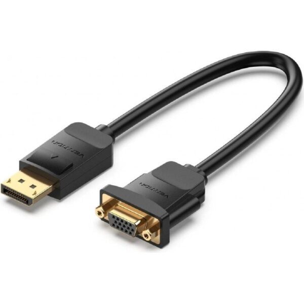 Conversor Vention HBSBB/ DisplayPort Macho - VGA Hembra/ 15cm/ Negro 6922794756595 HBSBB VEN-CAB HBSBB