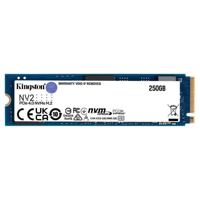 Disco SSD Kingston NV2 250GB/ M.2 2280 PCIe NVMe 740617329889 SNV2S/250G KIN-SSD M2 NV2 250GB