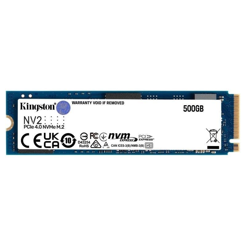 Disco SSD Kingston NV2 500GB/ M.2 2280 PCIe NVMe 740617329858 SNV2S/500G KIN-SSD M2 NV2 500GB