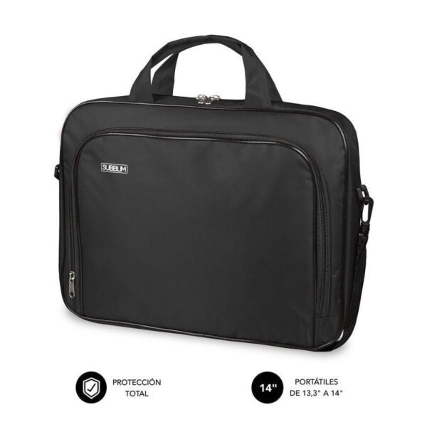 Maletín Subblim Oxford para Portátiles hasta 14"/ Negro 8436586741235 SUB-LB-1OLB030 SUB-MAL LB-1OLB030