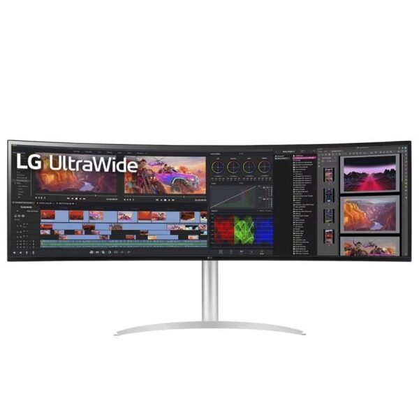 Monitor Gaming Ultrapanorámico Curvo LG UltraGear 49WQ95C-W 49"/ Dual QHD/ Multimedia/ Regulable en altura/ Blanco 8806091661029 49WQ95C-W LG-M 49WQ95C-W