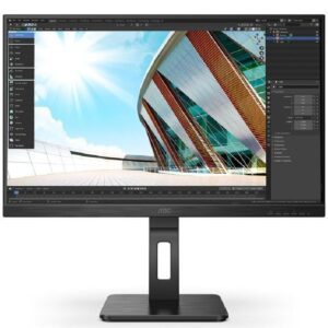 Monitor Profesional AOC 27P2Q 27"/ Full HD/ Multimedia/ Regulable en altura/ Negro 4038986187329 27P2Q AOC-M 27P2Q