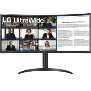 Monitor Profesional Ultrapanorámico Curvo LG 34WR55QC-B 34"/ WQHD/ Regulable en altura/ Negro 8806084922816 34WR55QC-B LG-M 34WR55QC-B