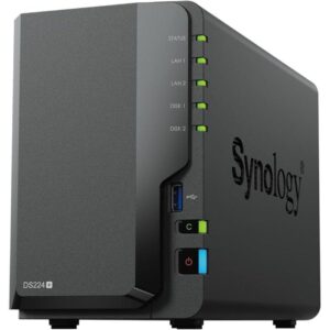 NAS Synology Diskstation DS224+/ 2 Bahías 3.5"- 2.5"/ 2GB DDR4/ Formato Torre 4711174725250 DS224+ SYN-NAS DS224 PLUS