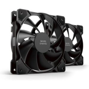 Pack 2 Ventiladores Mars Gaming MF-PROX2/ 12cm 8435693102762 MFPROX2 TAC-REF MF-PROX2 BK