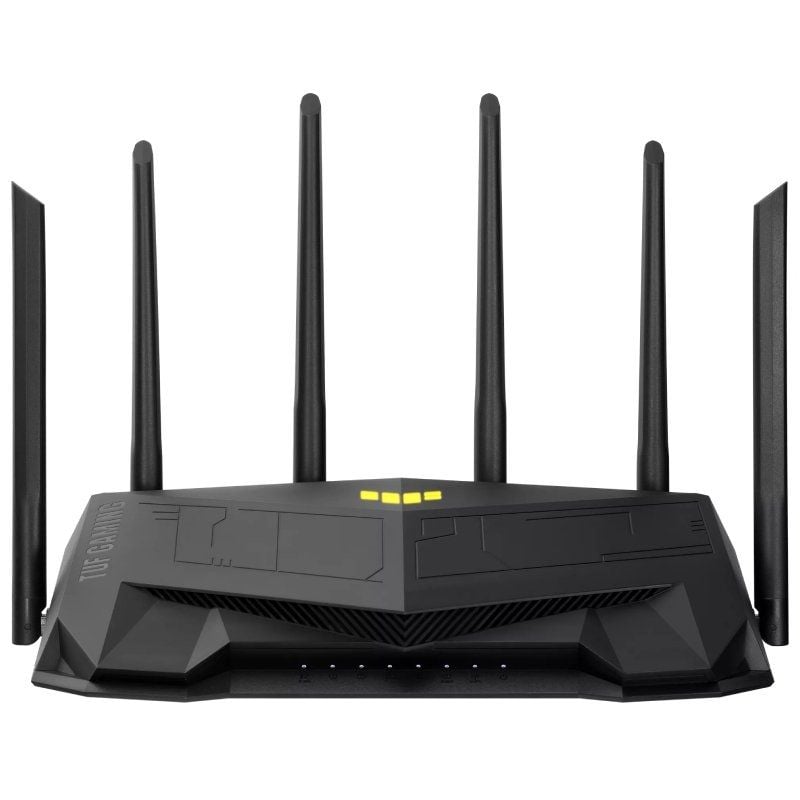 Router Gaming Inalámbrico Asus TUF AX6000/ WiFi 6/ 6000Mbps/ 2.4GHz 5GHz/ 6 Antenas/ WiFi 802.11ax/ac/n/a/ - n/b/g 4711081897002 90IG07X0-MO3C00 ASU-ROU TUF-AX6000