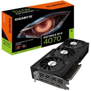 Tarjeta Gráfica Gigabyte GeForce RTX 4070 WindForce OC V2 12G/ 12GB GDDR6 4719331355012 9VN4070WO2-00-10 GIG-GF RTX4070 WIN OC V2 12G