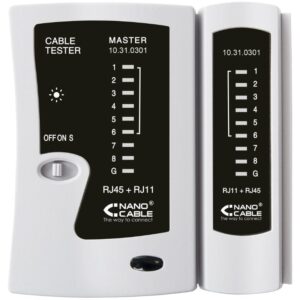 Tester Nanocable 10.31.0301 para RJ11-RJ12-RJ45 8433281001275 10.31.0301 NAN-TESTER 10 31 0301