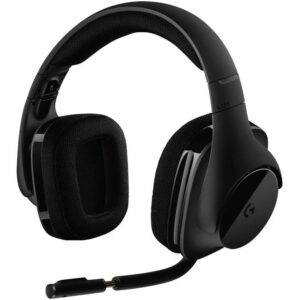 Auriculares Gaming Inalámbricos con Micrófono Logitech G533/ Negros 5099206069800 981-000634 LOG-AUR INAL G533 BK