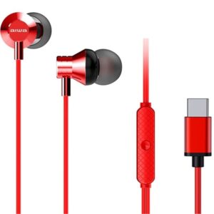 Auriculares Intrauditivos Aiwa ESTM-50USB-C/RD/ con Micrófono/ USB Tipo-C/ Rojos 8435256900293 ESTM-50USB-C/RD AIW-AUR ESTM-50USB-C RD