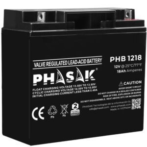 Batería Phasak PHB 1218 compatible con SAI/UPS PHASAK según especificaciones 5605922014330 PHB 1218 PHK-BAT PHB 1218