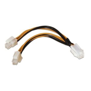 Cable Alimentación para Microprocesador Aisens A131-0166/ Molex 4+4 PIN Macho - Molex 4 PIN Hembra/ Hasta 54W/ 15cm 8436574701654 A131-0166 AIS-CAB A131-0166